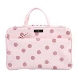 Kate Spade Glitter Pink Polka Dot Travel Make up bag